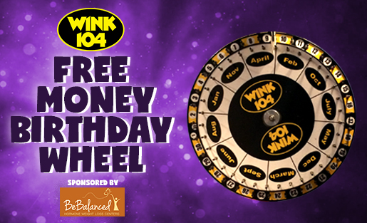 Free Money Birthday Wheel