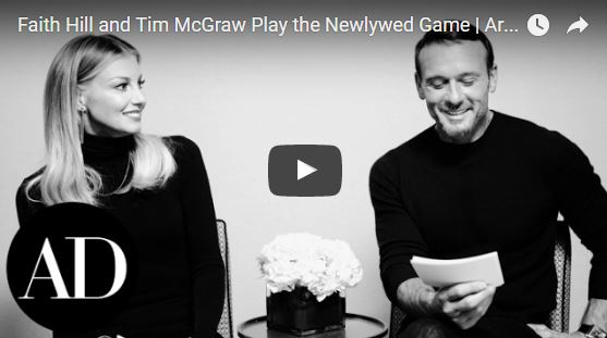 Tim & Faith play the newlywed game