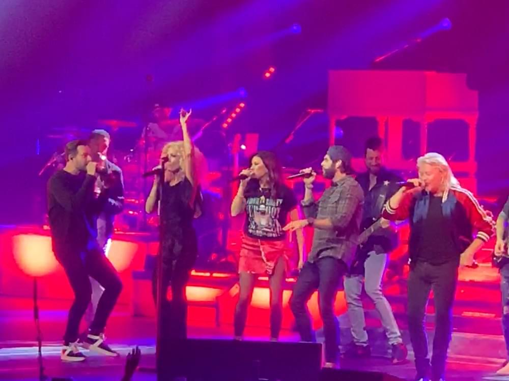 Watch Thomas Rhett Team With Little Big Town on “Don’t Threaten Me With a Good Time” at Nashville Arena Concert