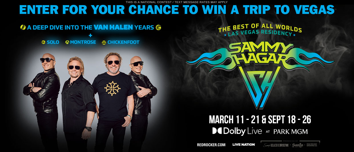 See Sammy Hagar in Las Vegas!