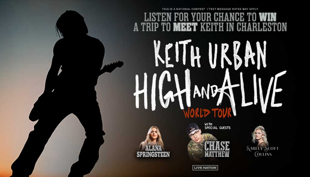 Win a Trip to Meet Keith Urban in Charleston