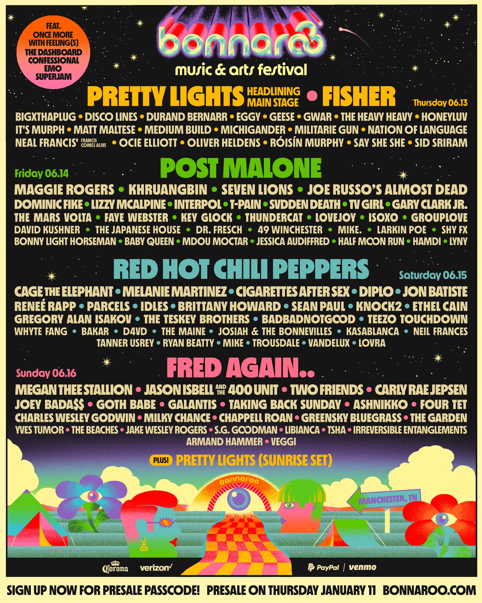 Bonnaroo 2024 Lineup!