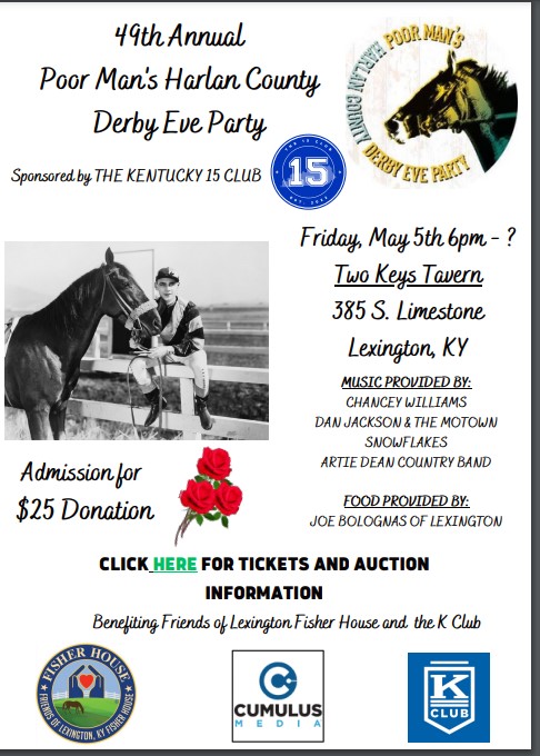 49th Annual Poor Man’s Harlan County Derby Eve Party