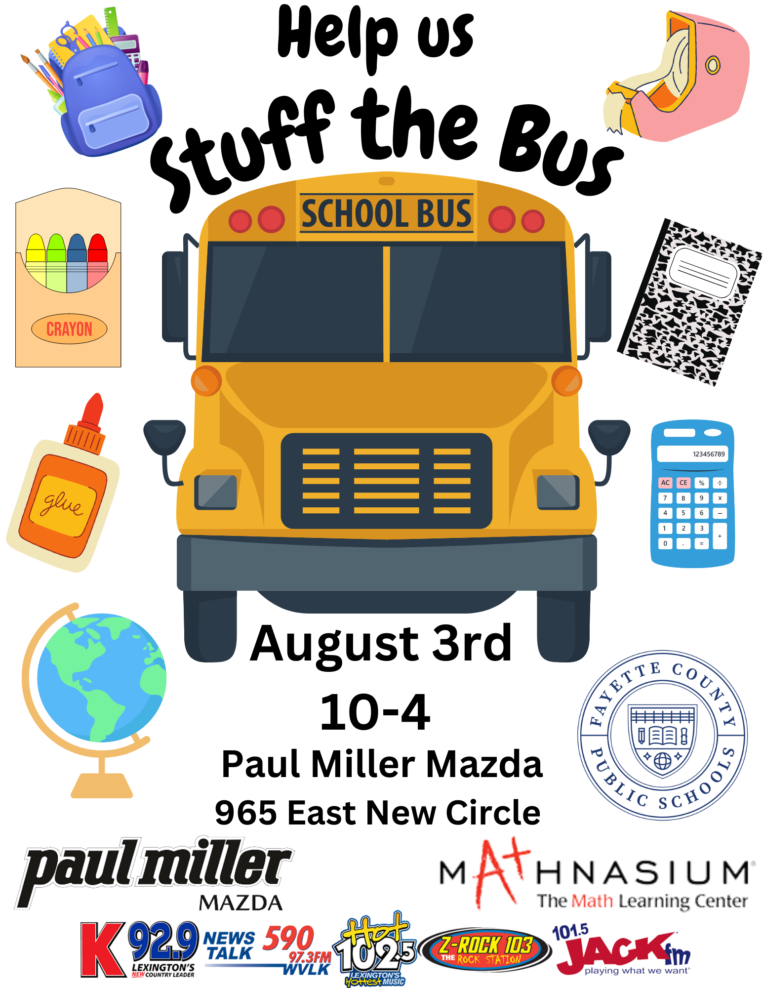Stuff The Bus! Click the picture to see the wish list.