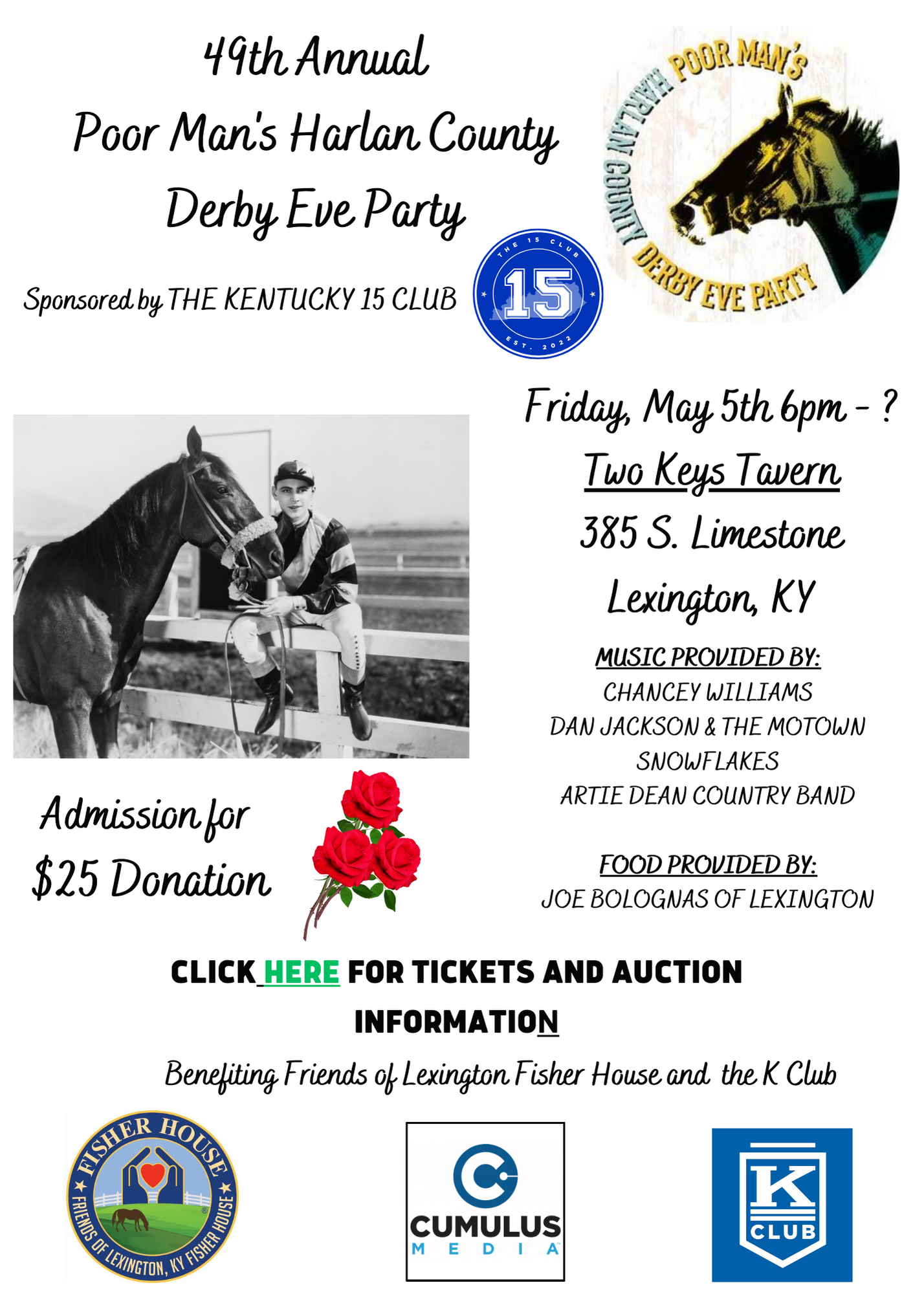 49th Annual Poor Man’s Harlan County Derby Eve   Party