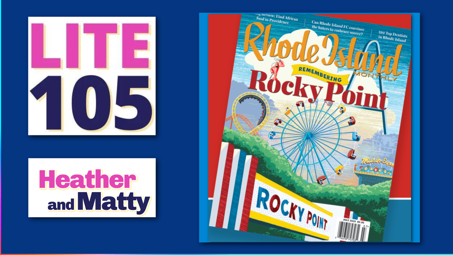 Heather & Matty with RI MONTHLY’s John Palumbo – JULY 2025
