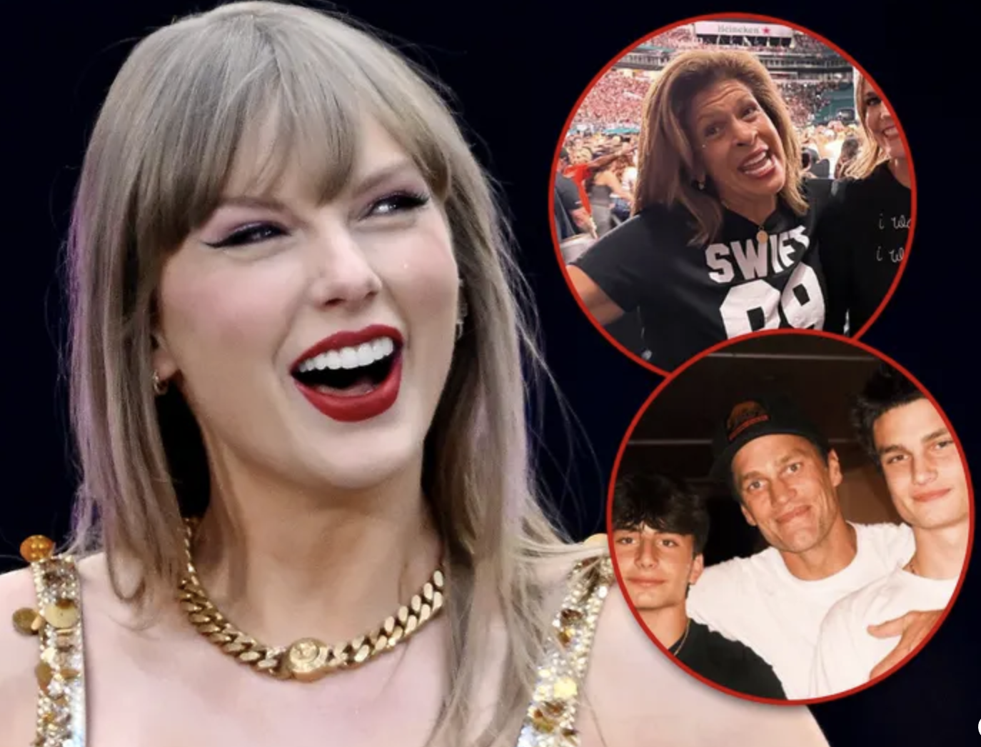 Taylor Swift : Celebs Watch Next Tour Era Begin!!! Tom, Serena, Hoda, Miley & More in Miami