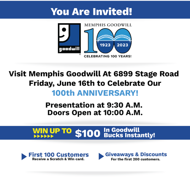 MEMPHIS GOODWILL 100TH ANNIVERSARY 6/16/23