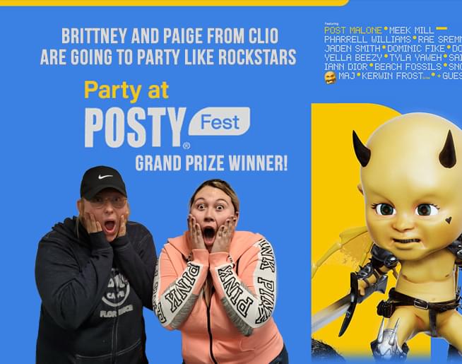 Brittney from Clio is going to Posty Fest 2019!