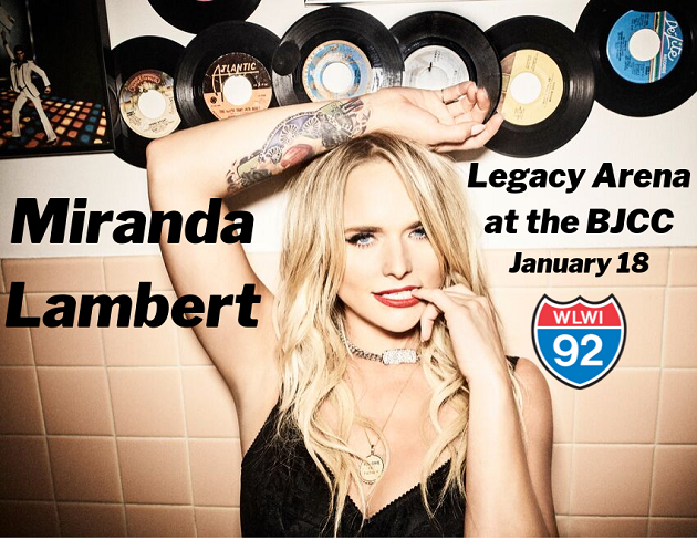 Win Miranda Lambert Concert Tickets and Backstage Passes from I-92 WLWI