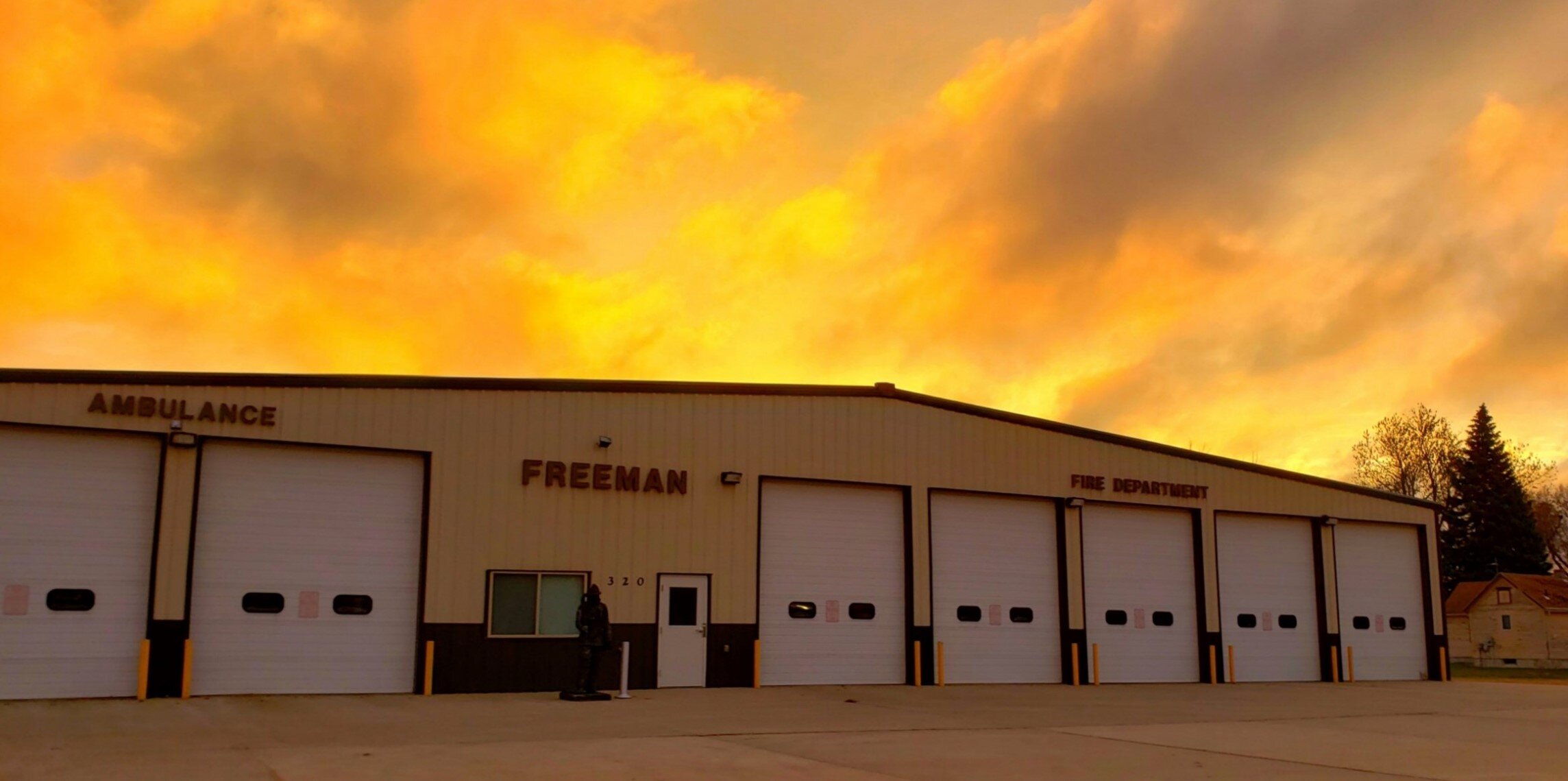 Freeman Firefighters Battled Structure Fire Wednesday