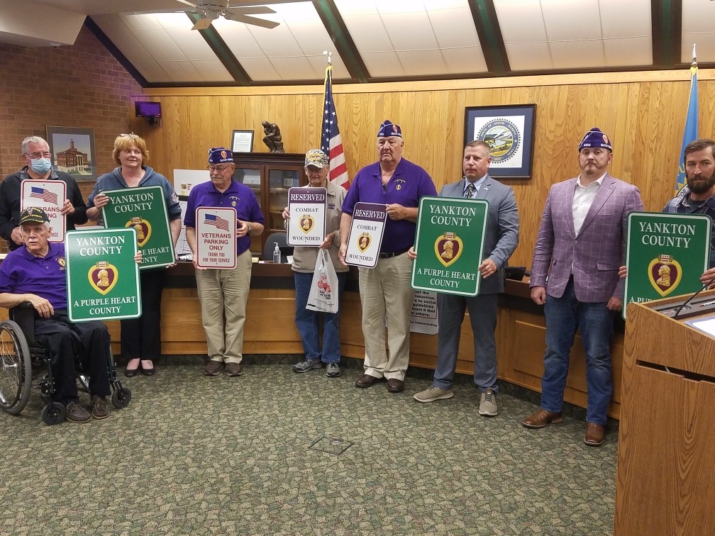 Yankton County Declared Purple Heart County