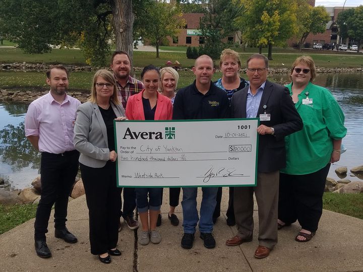 Avera Donates Funds For Westside Park Revitalization