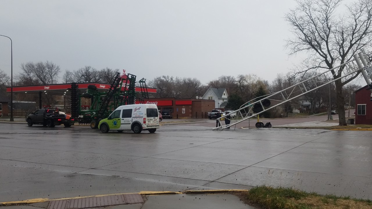 Disc Takes Out Railroad Crossing Arm In Yankton