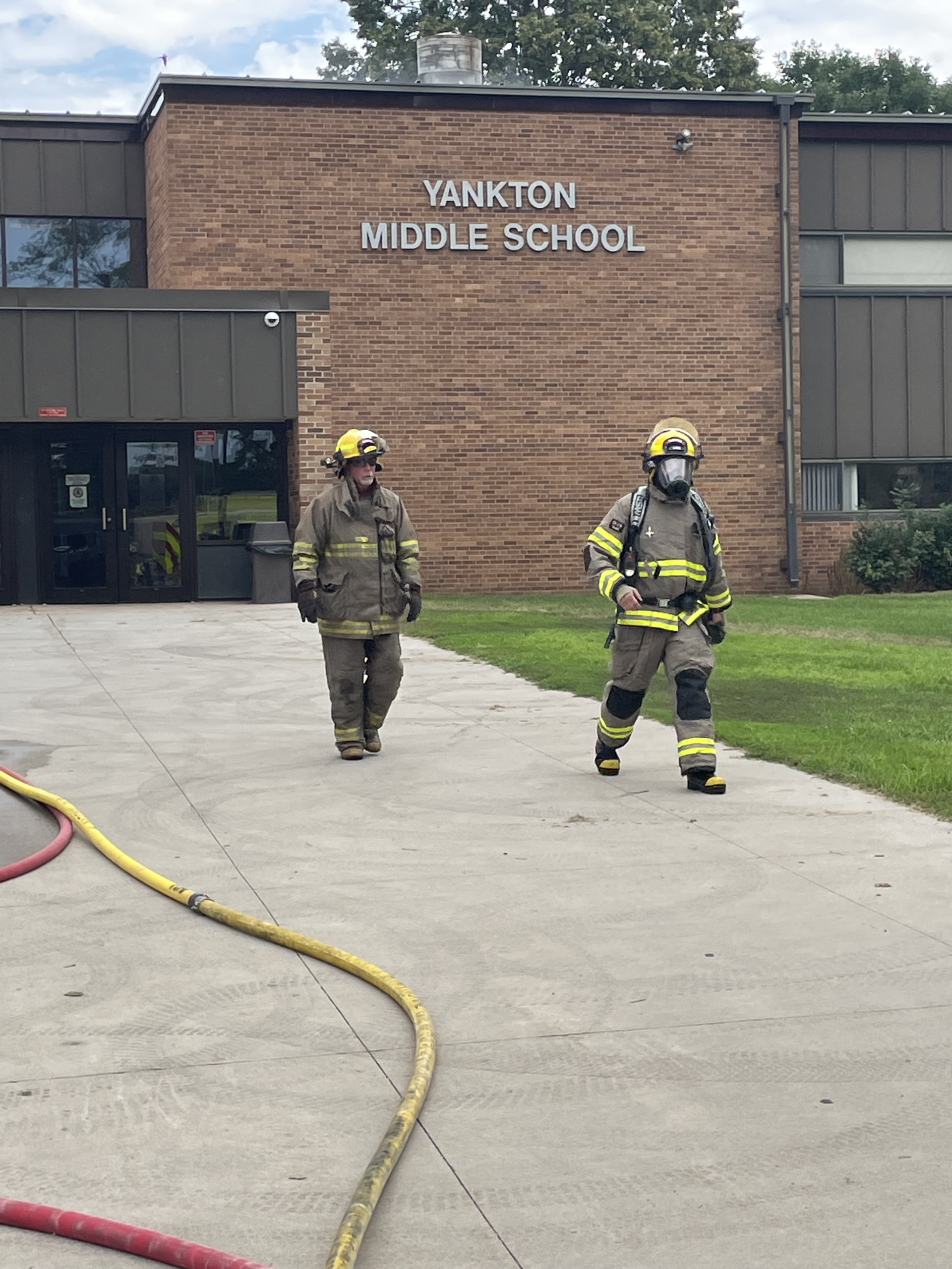 Fire at Yankton Middle School