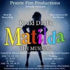 Prairie Fire Productions to Present “Matilda” This Week