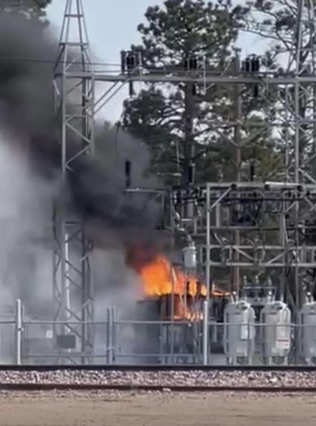 Electrical Transformer Fire in Yankton Tuesday Morning