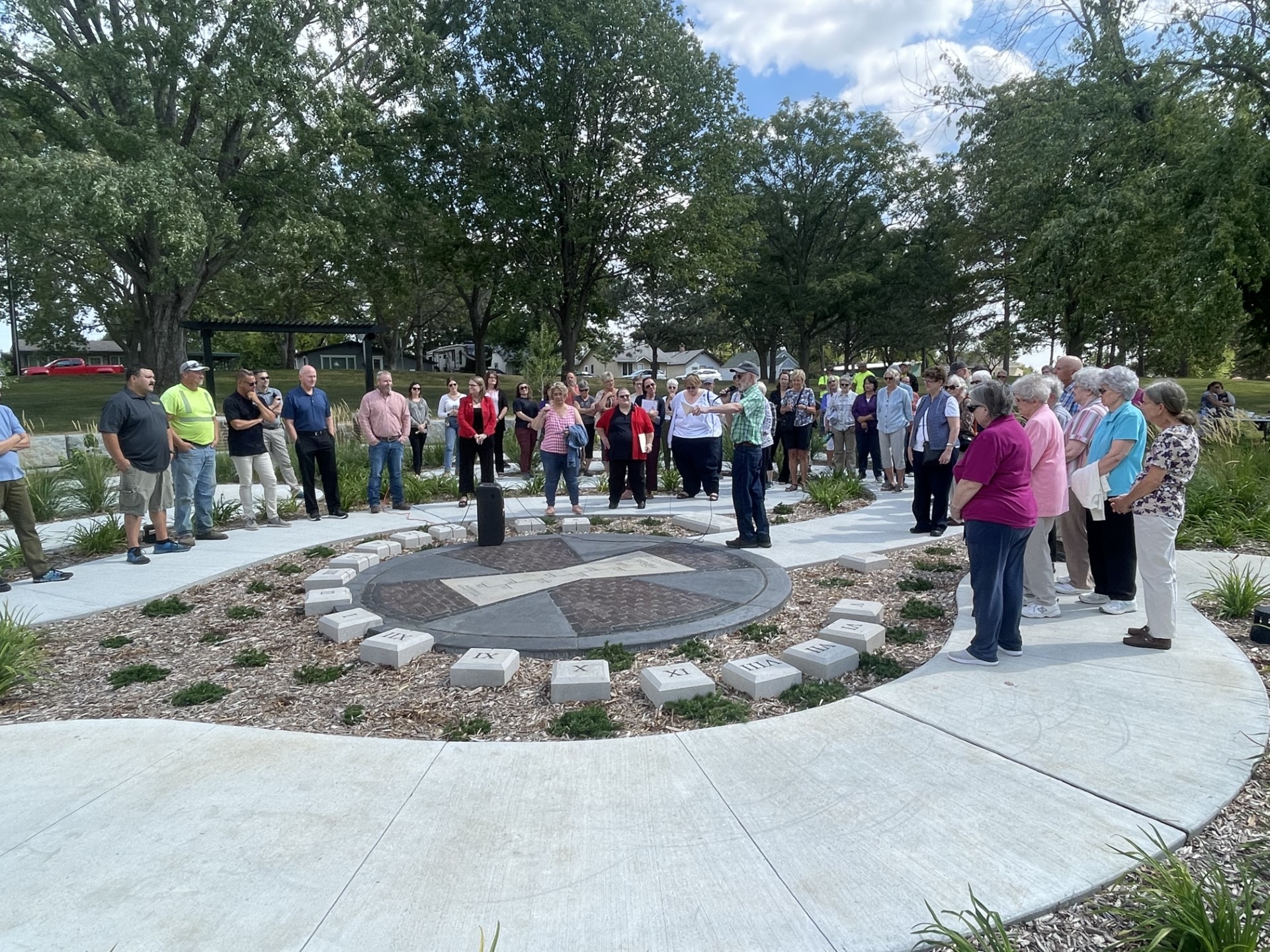 City of Yankton Celebrates Labyrinth and Sundial at Westside Park