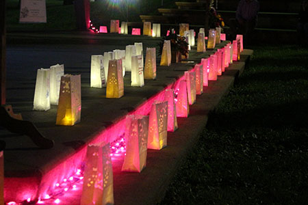 Candlelight Vigil at Riverside Park for Domestic Violence Awareness