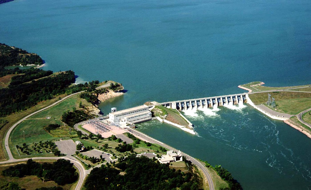 Missouri River Near Gavins Point Dam Frozen Over