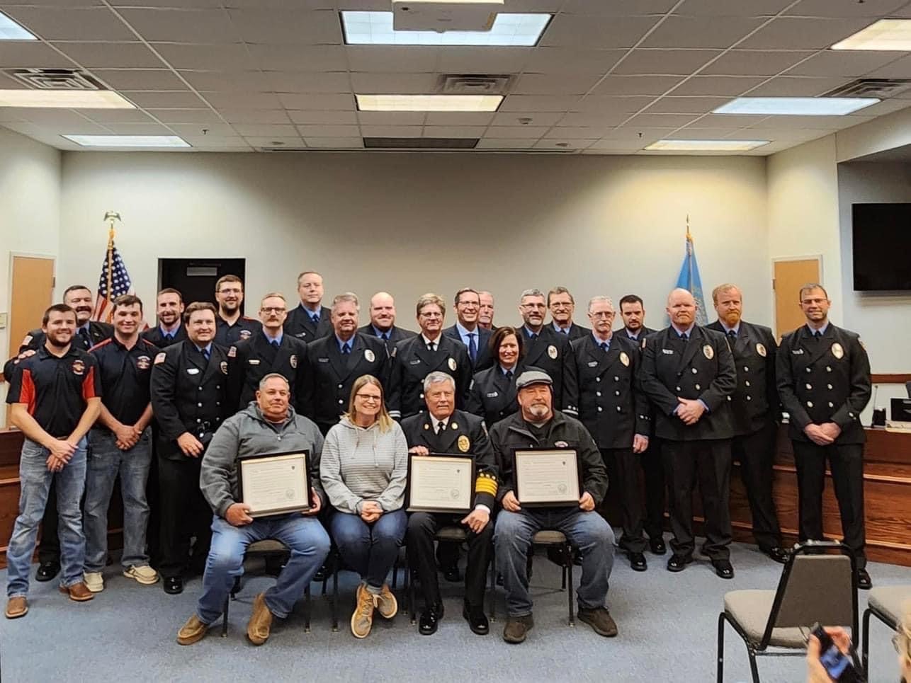 City Honors Yankton Fire Department Retirees