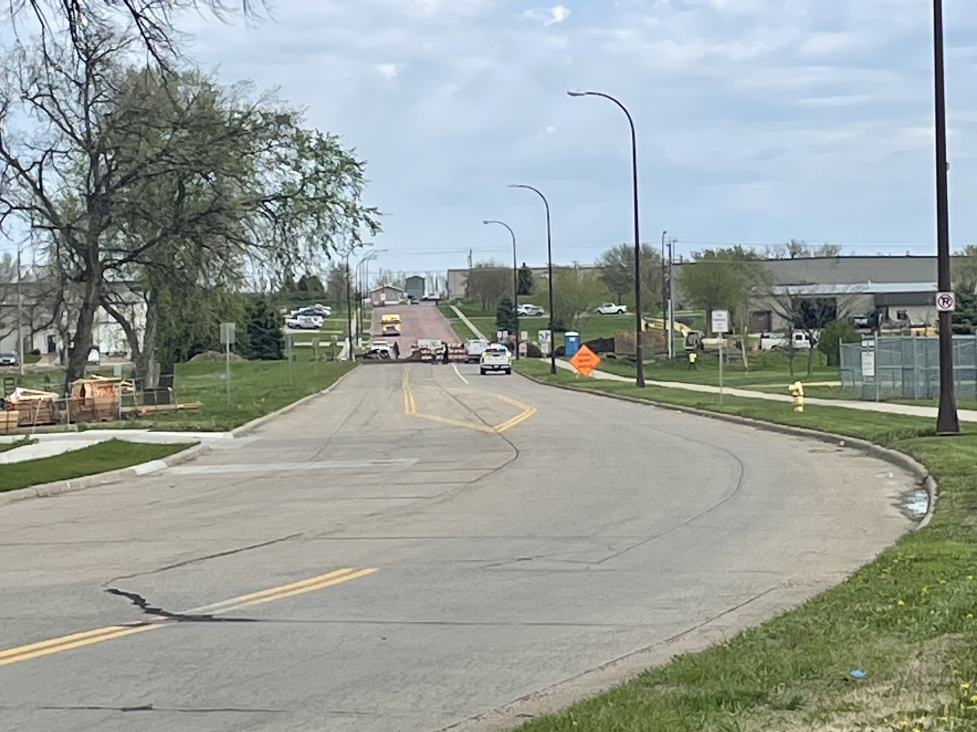 Gas Line Struck Near Yankton High School