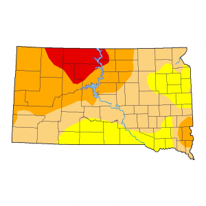 Extreme Drought Extending To Ziebach, Dewey Counties With Drought Monitor Update