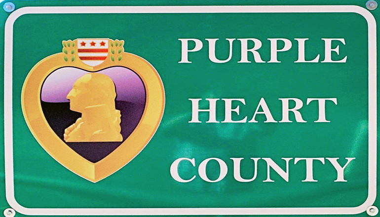 Hughes County Declared A Purple Heart County