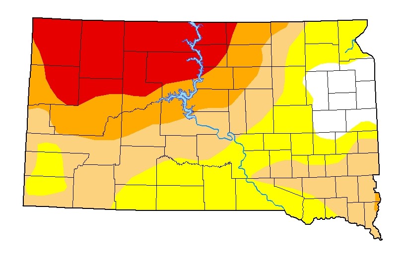 South Dakota Counties Declared Natural Disaster Areas Due To Drought