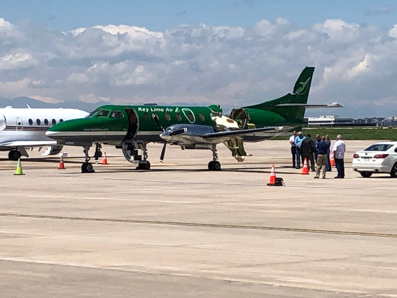 Key Lime Air Pilot Safety Lands After Mid-Air Collision