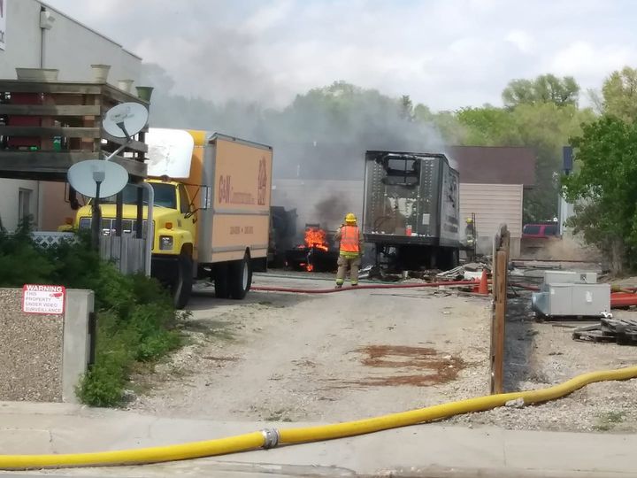 Tuesday Fire Damages Vehicles In Pierre