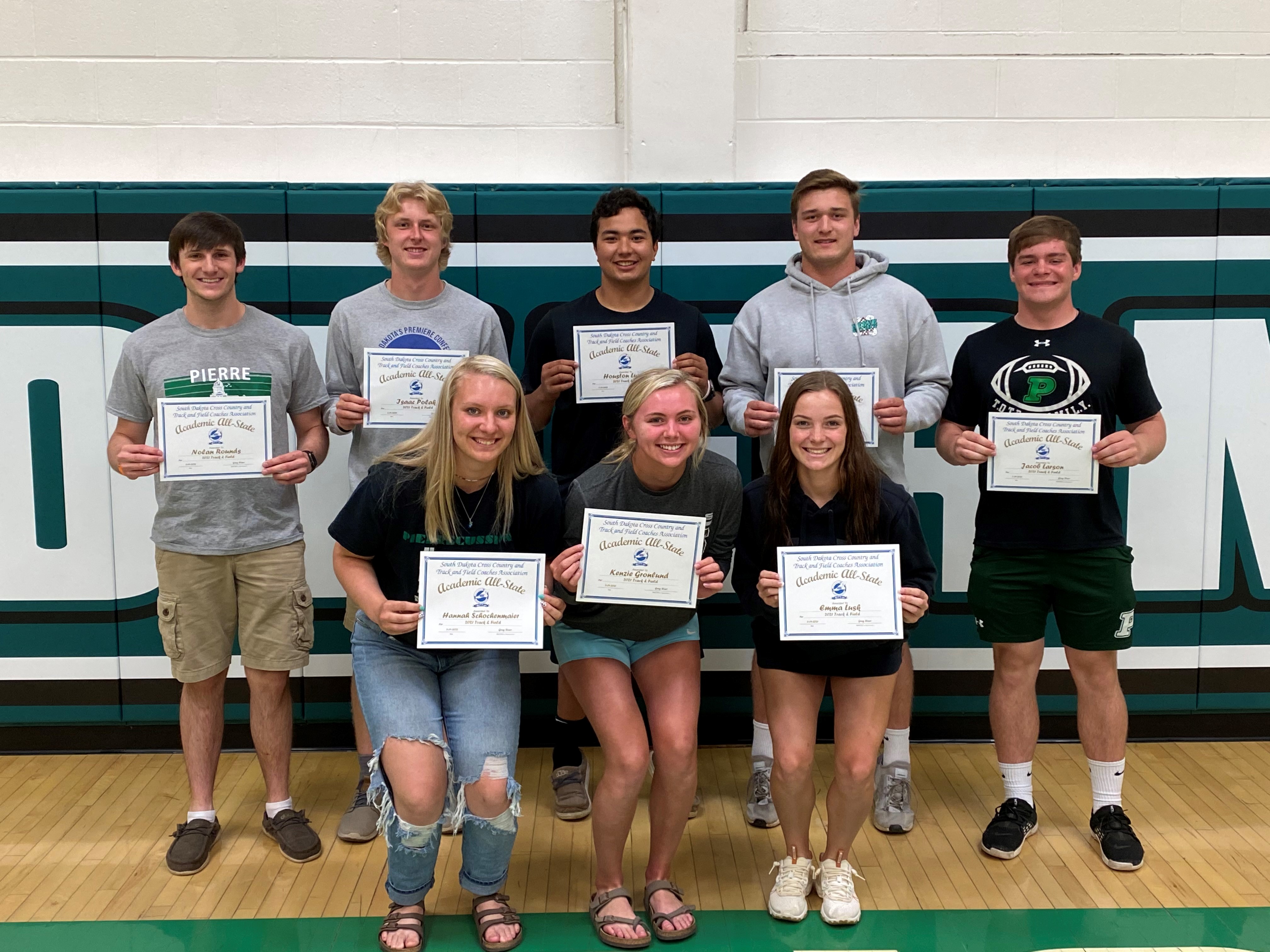Pierre Track and Field Recognize Academic All-State