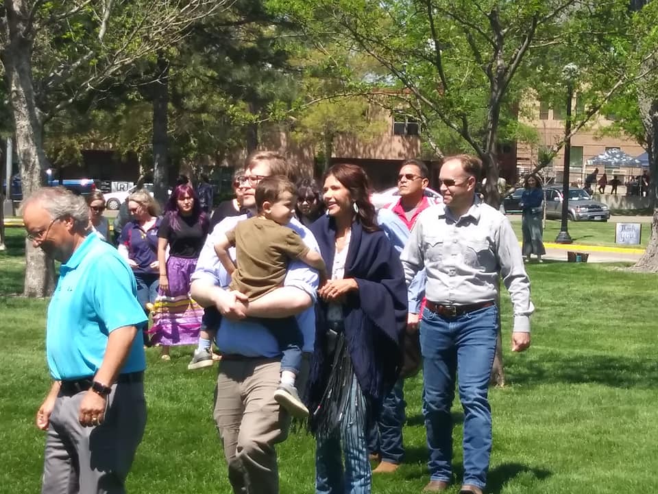 Governor Kristi Noem Hosts South Dakota Tribes For Round Dance At State Capitol