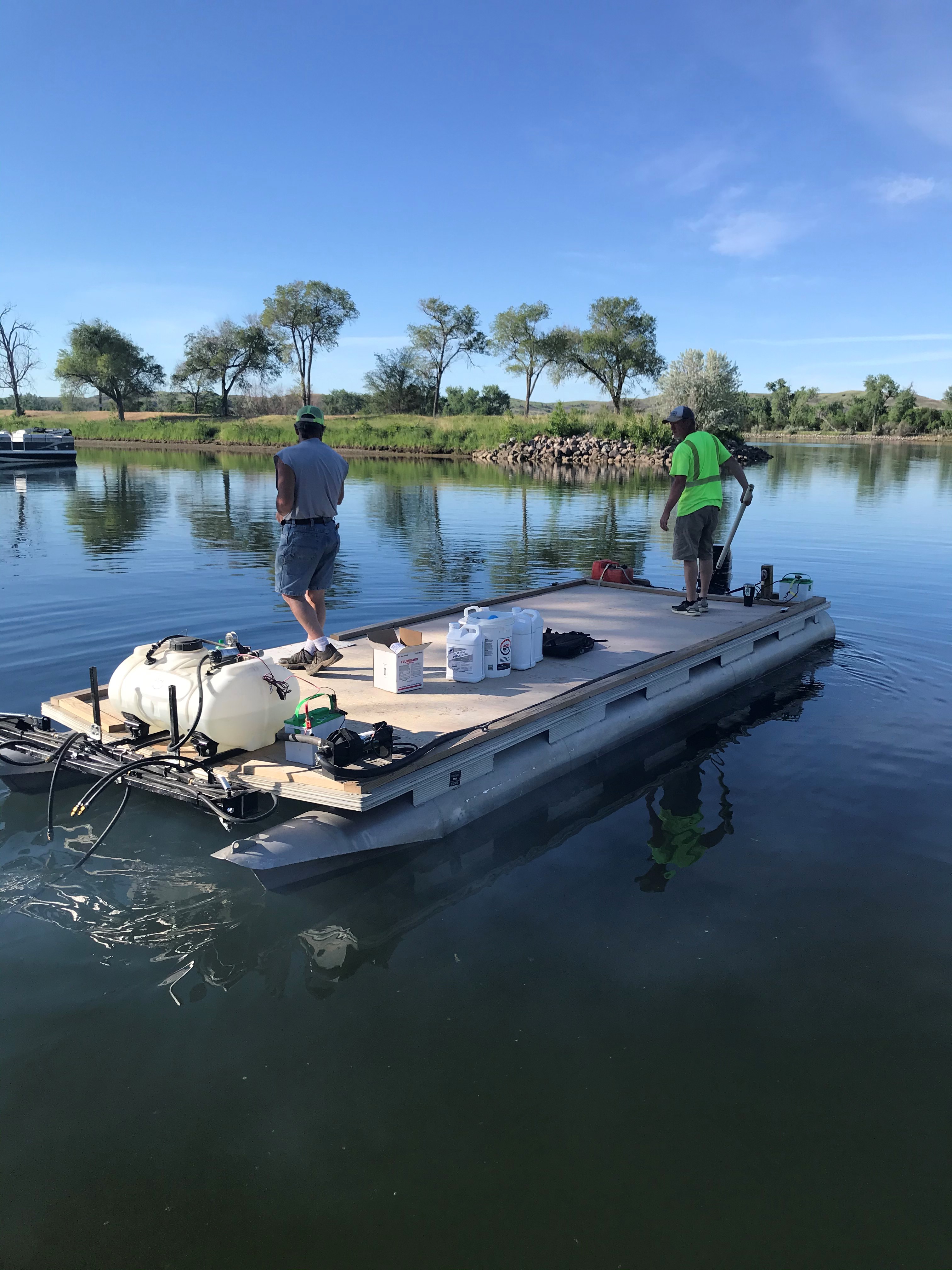 Pierre Treating Lake Sharpe For Curly Pondweed