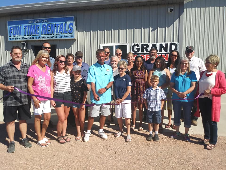 Fort Pierre Growth Continues With Fun Time Rentals Ribbon Cutting