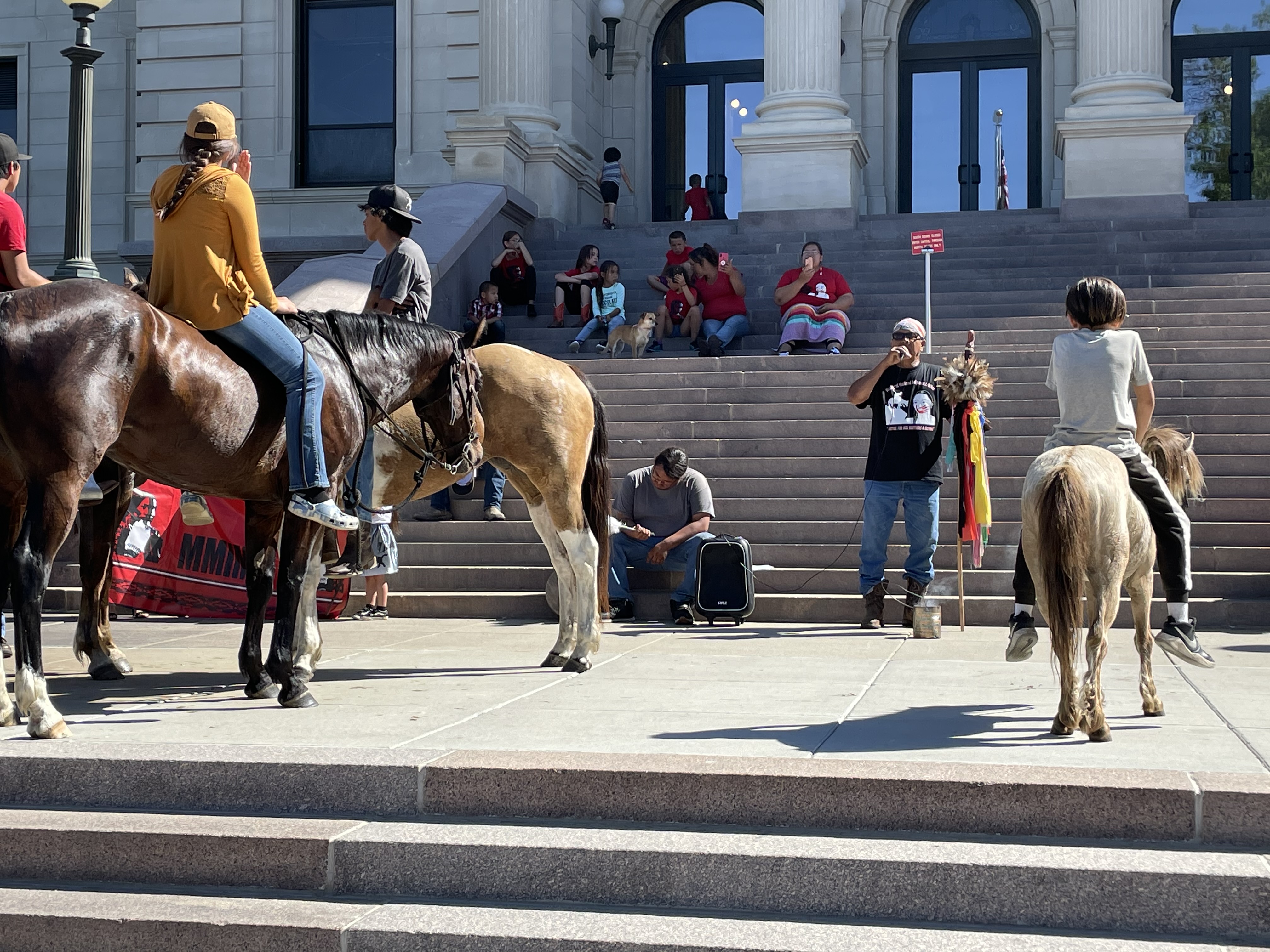 Seventh Annual Ride To Raise Awareness For Missing And Murdered Indigenous People Ends At State Capitol Friday