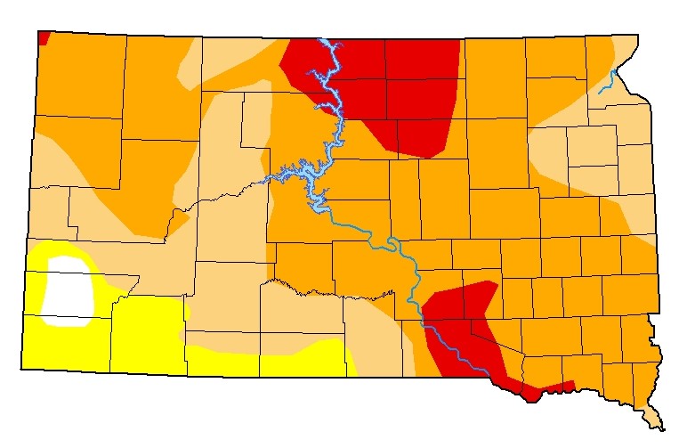 Drought Conditions Increase Across Central South Dakota