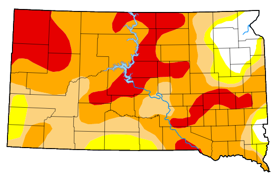 Drought Monitor Showing Some Improvement In South Dakota Drought Conditions After August Rains