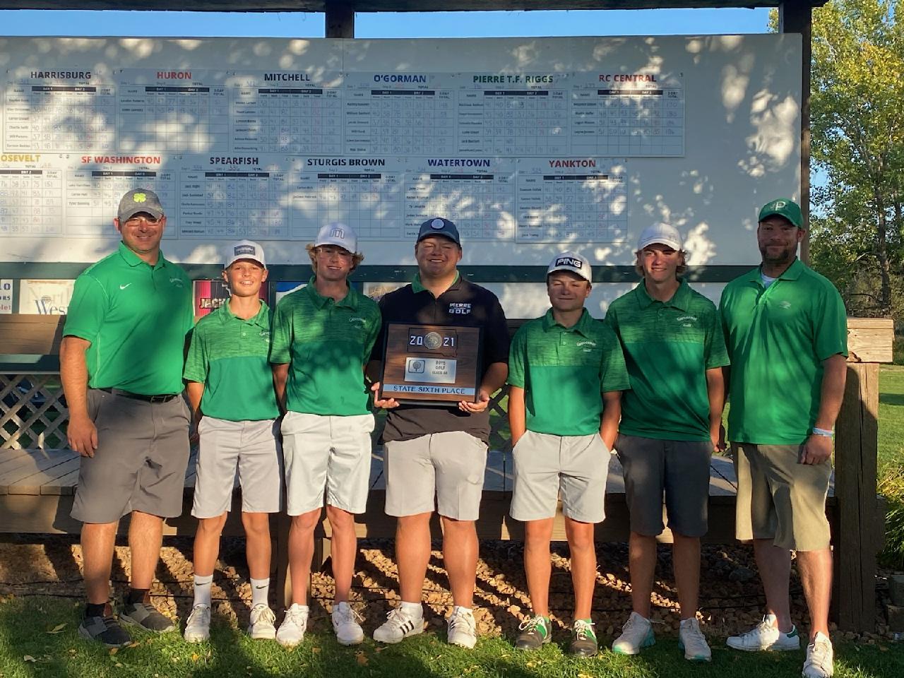 Pierre Golf Improves Two Spots to Sixth Place State Finish