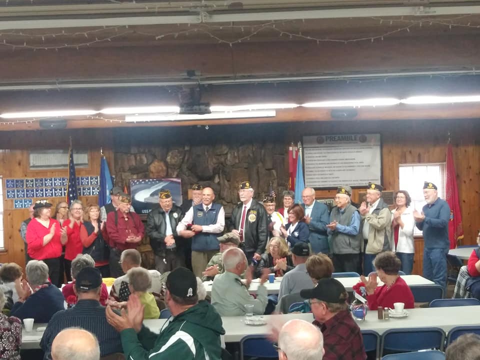 Rededication Held For Post 8 Legion Cabin Restoration Work