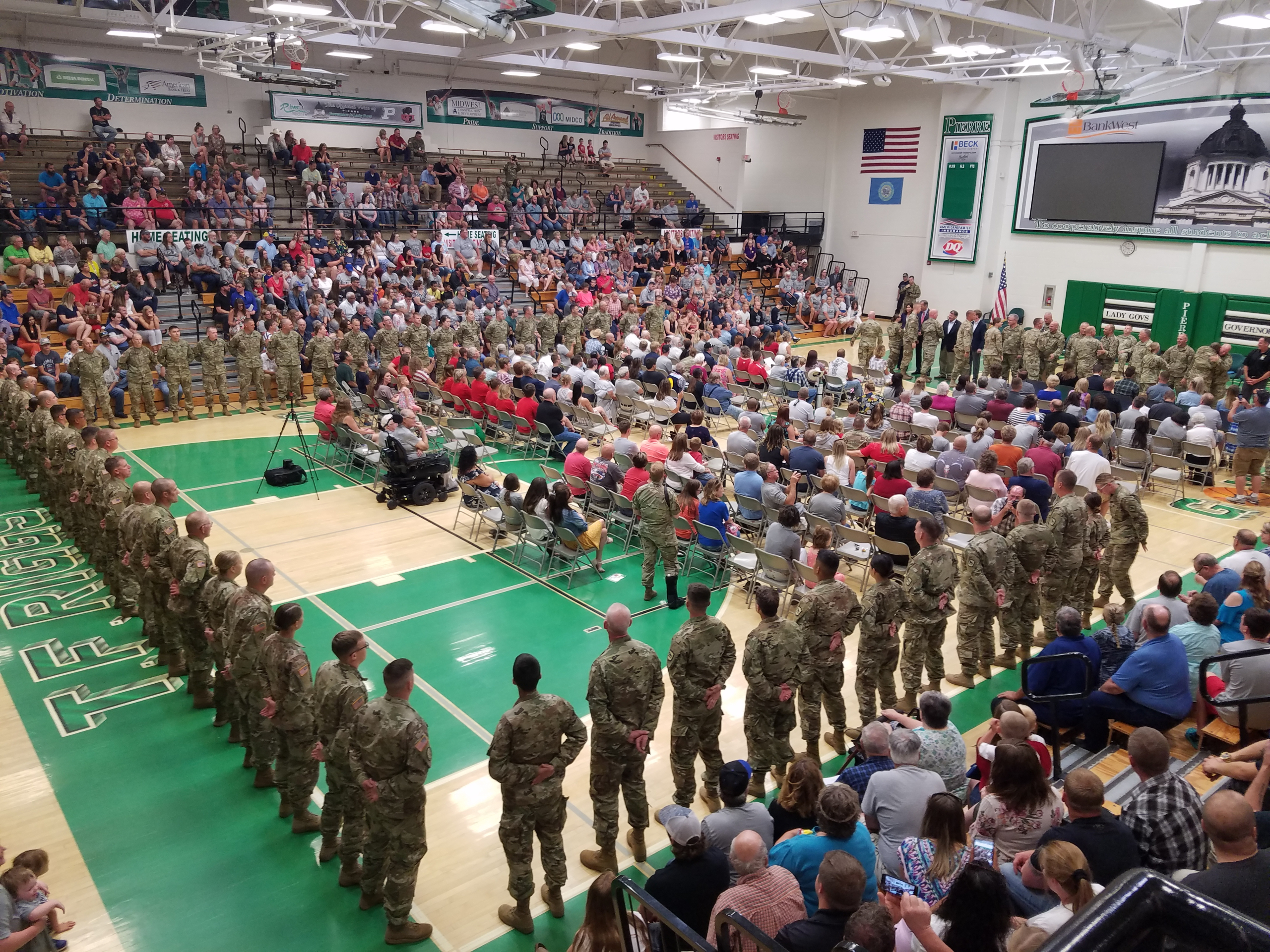 South Dakota National Guard Recognizes Pierre For Support Of 152nd CSSB