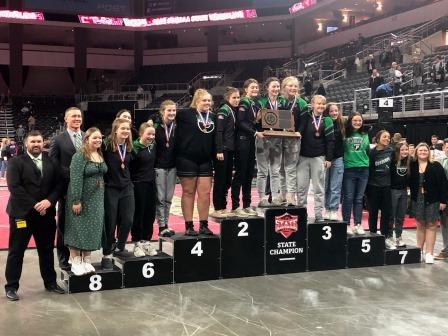 Pierre Wrestling Celebrates First Girls State Title