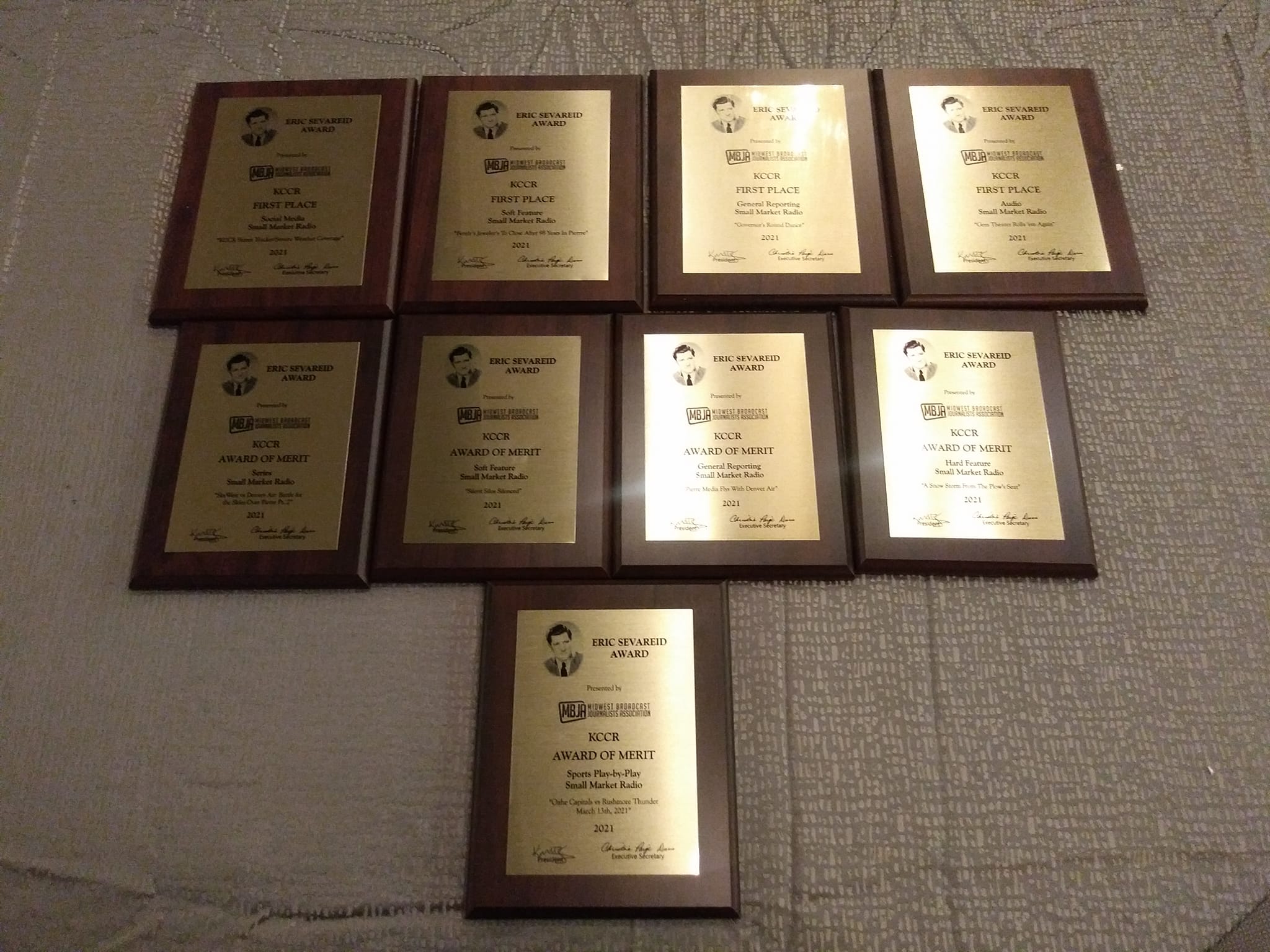 Riverfront Broadcasting Recognized Again For  Award Winning News And Sports With 9 Eric Sevareid Awards