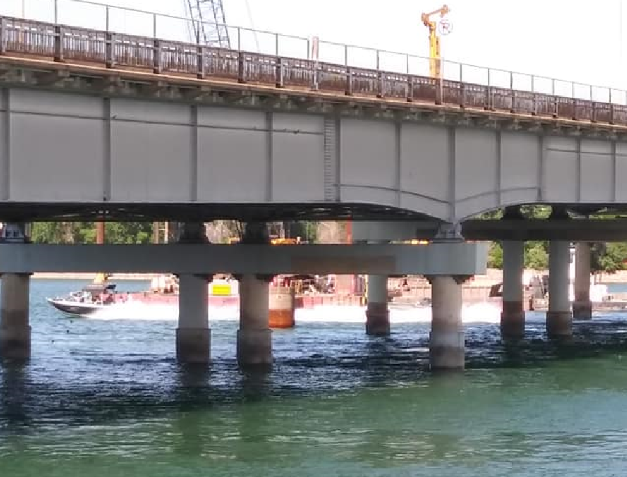 DOT Reminds July 4th Holiday Water Traffic To Be Careful Around Waldron Bridge Construction
