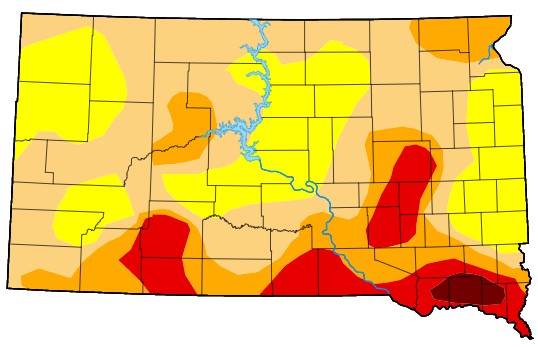 Drought Monitor Shows No Drought-Free Areas In South Dakota