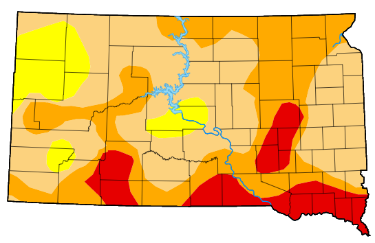 Drought Conditions Continue To Decline In South Dakota