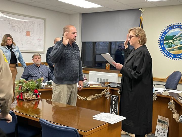 Fines Sworn-In To Serve First Term On Hughes County Commission