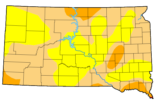 Melting Snows Make Slight Improvements In Drought Monitor For South Dakota