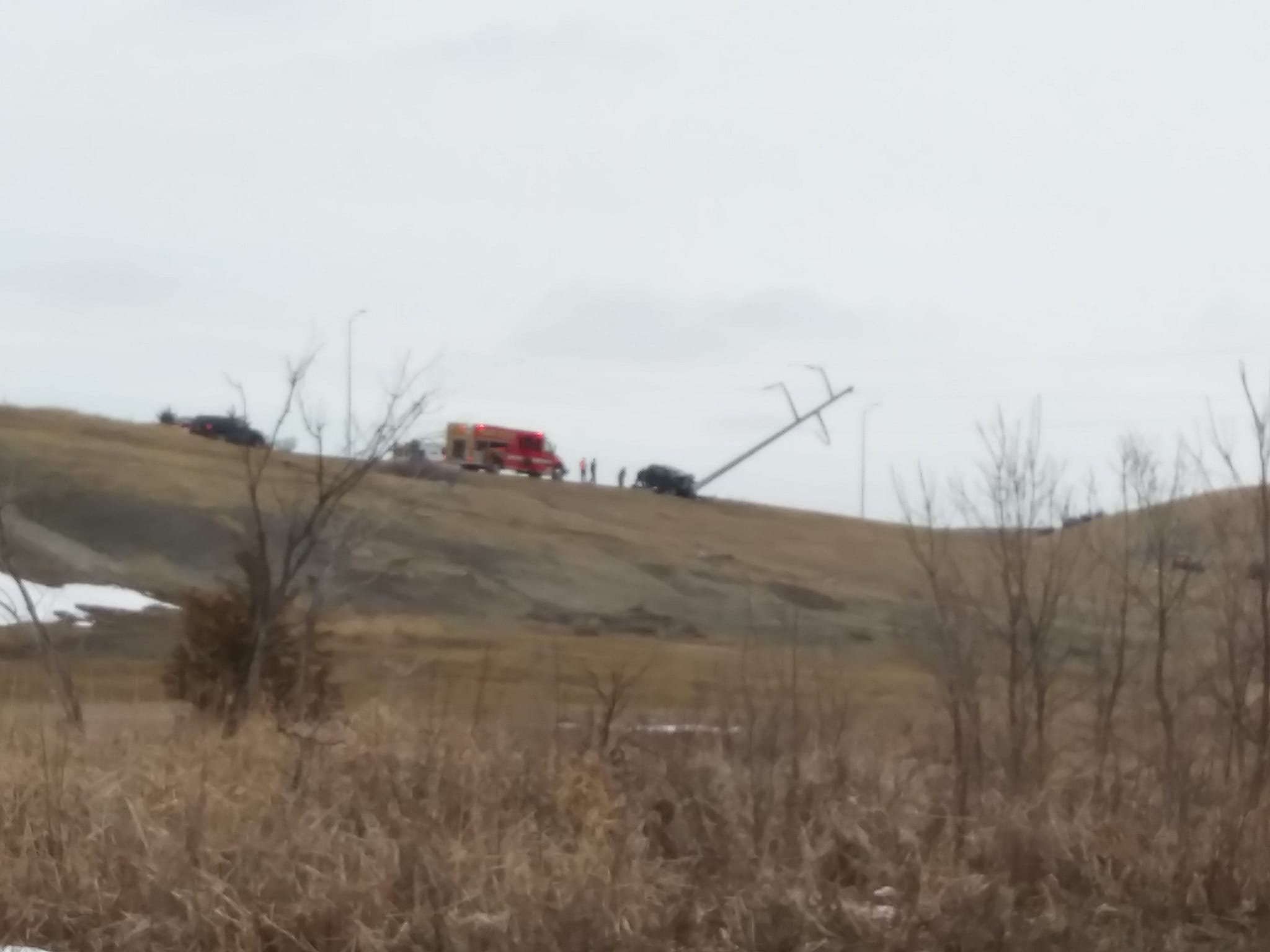 Driver Serious Injured In Crash With Power Pole Carrying 115,000 Volts Of Electricity