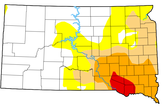 Drought Conditions Continue Slow Improvement Across Central South Dakota